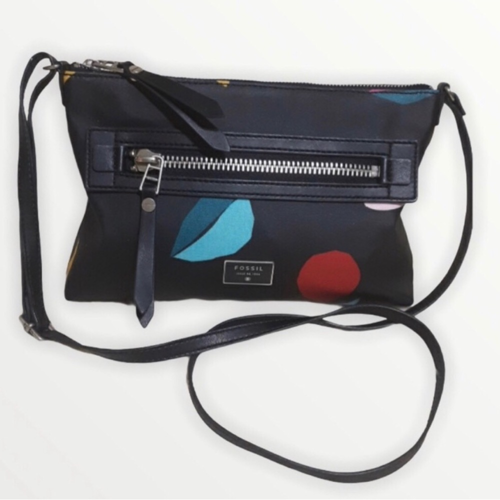 Fossil Women's Fiona Fabric Crossbody Cross Body Bag Medium